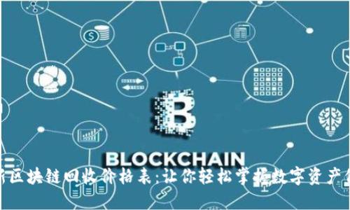 最新區(qū)塊鏈回收價(jià)格表：讓你輕松掌握數(shù)字資產(chǎn)價(jià)值